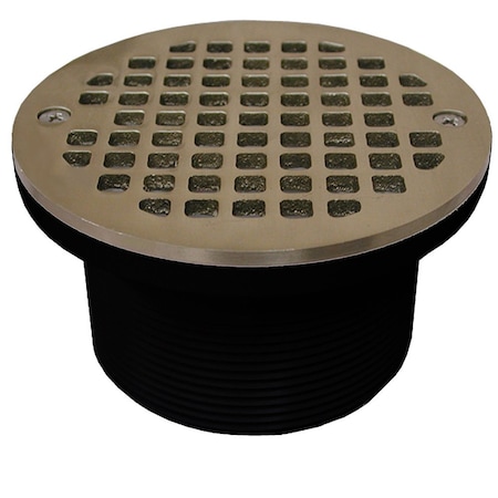 Jones Stephens 3-1/2in. IPS ABS Spud with 5in. Nickel Bronze Strainer D57214
